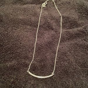 Faux Diamond Silver colour necklace